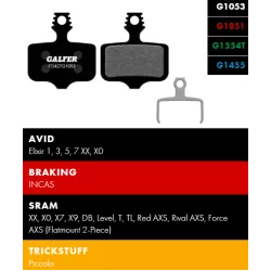 Τακάκια ποδηλάτου GALFER BIKE FD427G1053 PERFORMANCE Brake Pad
