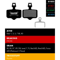 Τακάκια ποδηλάτου GALFER BIKE FD427G1455 ROAD Brake Pad