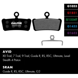 Τακάκια ποδηλάτου GALFER BIKE FD459G1053 PERFORMANCE Brake Pad