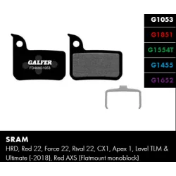Τακάκια ποδηλάτου GALFER BIKE FD469G1455 ROAD Brake Pad