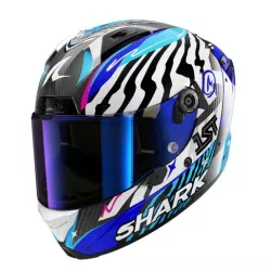 Κράνος μηχανής SHARK AERON SPEED-FANCY MAT BLACK/BLUE/PURPLE