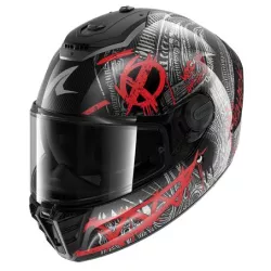 Κράνος μηχανής SHARK SPARTAN RS CARBON SHIEVER BLACK/GREY/RED