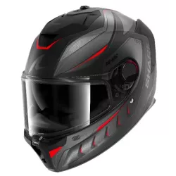 Κράνος μηχανής SHARK SPARTAN GT PRO CARBON MEKARIUM МАТ BLACK/GREY/RED
