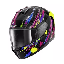 Κράνος μηχανής SHARK D-SKWAL 3 FAWN BLACK/PURPLE/YELLOW
