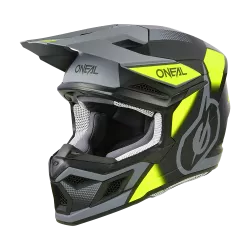 Κράνος μηχανής O'NEAL 3SERIES VISION BLACK/NEON YELLOW/GRAY V.24