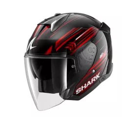 Κράνος μηχανής SHARK SKWAL i3 JET LIGHT-BLUR BLACK/RED Κράνος μηχανής SHARK SKWAL i3 JET LIGHT-BLUR BLACK/RED