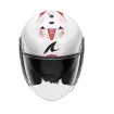 Κράνος μηχανής SHARK SKWAL JET CUP SPEED-TECH WHITE/RED thumb