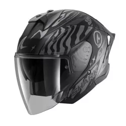 Κράνος μηχανής SHARK SKWAL JET CUP SPEED-FANCY MAT BLACK/GREY