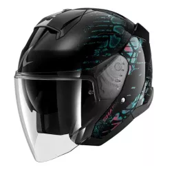 Κράνος μηχανής SHARK SKWAL JET REPTAIA BLACK/BLUE