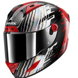 Κράνος μηχανής SHARK AERON EDGY BLACK/RED/SILVER