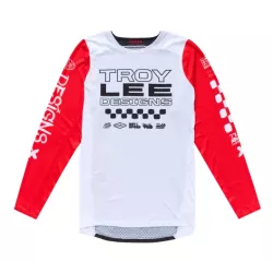 Μπλούζα μηχανής motocross TROY LEE DESIGNS GP Pro Air Standard Jersey - Red/White/Black