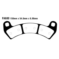 Τακάκια μοτοσυκλέτας EBC SINT MXS RACE MXS680 Τακάκια μοτοσυκλέτας EBC SINT MXS RACE MXS680