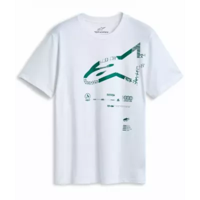 Κοντομάνικο μπλουζάκι ALPINESTARS CSF GEOGRAFICA White