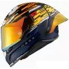 Κράνος μηχανής NEXX X.R3R GLITCH RACER ORANGE BLUE