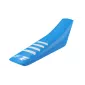 Κάλυμμα καθίσματος μοτοσυκλέτας ONEGRIPPER RIBBED Blue/White - UNIVERSAL thumb