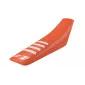 Κάλυμμα καθίσματος μοτοσυκλέτας ONEGRIPPER RIBBED Orange/White - UNIVERSAL thumb