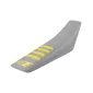 Κάλυμμα καθίσματος μοτοσυκλέτας ONEGRIPPER RIBBED Grey/Yellow - UNIVERSAL thumb