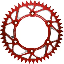 Γρανάζι πίσω κίνησης RFX Pro Series Elite KTM SX 50 14-24 Aluminium Rear Sprocket RED - 415 43T