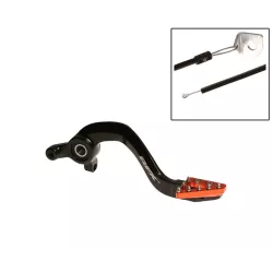 Μανέτα φρένου μηχανής πίσω RFX Pro ST Rear Brake Lever (Hard Anodised Black/Orange) - KTM65