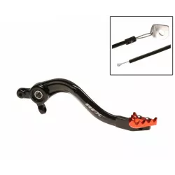 Μανέτα φρένου μηχανής πίσω RFX Pro ST Rear Brake Lever (Black/Orange) - KTM SX85