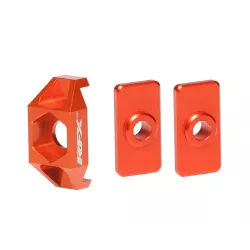 Ρυθμιστής πίσω άξονα RFX Pro Rear Axle Adjuster Blocks (Orange) - KTM 50 09-19