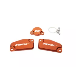 Σετ καπάκια δοχείου υγρών RFX Pro Reservoir Cap Kit Kit (Orange) - KTM SX65/85 (Formula Brake and Clutch)