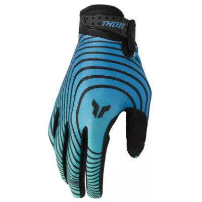 Γάντια μηχανής THOR LAUNCHMODE IDENTITY TEAL/BLACK