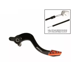 Μανέτα φρένου μηχανής πίσω RFX Pro ST Rear Brake Lever (Hard Anodised Black/Orange) - KTM SX/SX-F 125-525