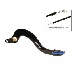 Μανέτα φρένου μηχανής πίσω RFX Pro ST Rear Brake Lever (Hard Anodised Black/Blue) - Yamaha YZF/WRF 250