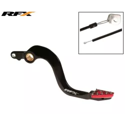 Μανέτα φρένου μηχανής πίσω RFX Pro ST Rear Brake Lever (Hard Anodised Black/Red) - Honda CR250