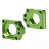 Ρυθμιστής πίσω άξονα RFX Pro Rear Axle Adjuster Blocks - Green KX 250F 17-22 / KX 450F 16-22