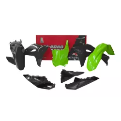 Κιτ πλαστικών RACETECH Plastic Kit 5 pcs Kawasaki KXF 450 2024 (Green/Black)