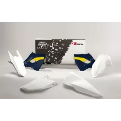 Κιτ πλαστικών RACETECH Plastic Kit OEM Color (2016) White/Blue/Yellow Husqvarna 15-16