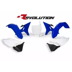Κιτ πλαστικών RACETECH Revolution Replacement Plastics Kit (Blue/White) Yamaha YZ125/250 02-21