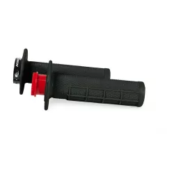 Χειρολαβές μοτοσυκλέτας RACETECH R20 Lock On Grips Half Waffle BETA 20 (Black)