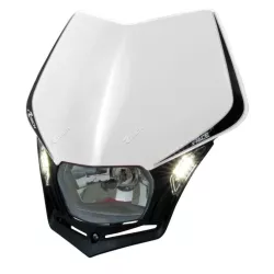 Προβολέας μοτοσυκλέτας RACETECH V-Face LED Headlight (White/Black)