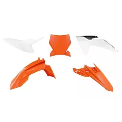 Κιτ πλαστικών RACETECH Plastic Kit (Orange/White) KTM SX 50 24-25 Κιτ πλαστικών RACETECH Plastic Kit (Orange/White) KTM SX 50 24-25