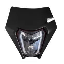 Προβολέας μοτοσυκλέτας RACETECH LED Homologated Headlight (Black) KTM 23-24