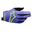 Γάντια μηχανής motocross ALPINESTARS RADAR PURPLE/YELLOW thumb
