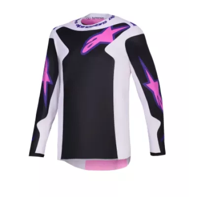Μπλούζα motocross Alpinestars FLUID GRID BLACK/GREY/PINK