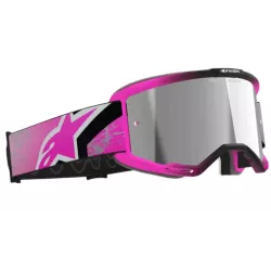 Μάσκα μηχανής motocross ALPINESTARS VISION 8 LAHND IRON/PINK MIRROR-SIL Μάσκα μηχανής motocross ALPINESTARS VISION 8 LAHND IRON/PINK MIRROR-SIL