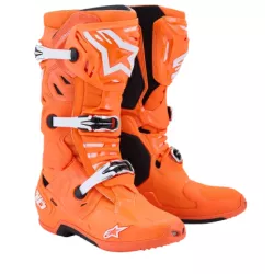 Μπότες μηχανής ALPINESTARS TECH 10 SUPERVENTED ORG FL/BLK/WHT Μπότες μηχανής ALPINESTARS TECH 10 SUPERVENTED ORG FL/BLK/WHT