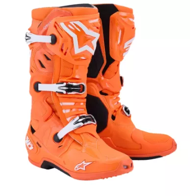 Μπότες μηχανής ALPINESTARS TECH 10 SUPERVENTED ORG FL/BLK/WHT