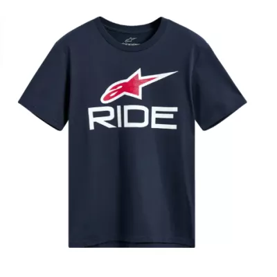 Κοντομάνικο μπλουζάκι ALPINESTARS SS SS CSF RIDE 4.0 NAVY/WHITE/RED