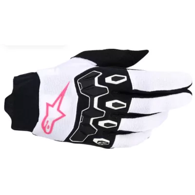 Γυναικεία γάντα motocross ALPINESTARS FULL BORE V2 WHITE/PINK/BLACK