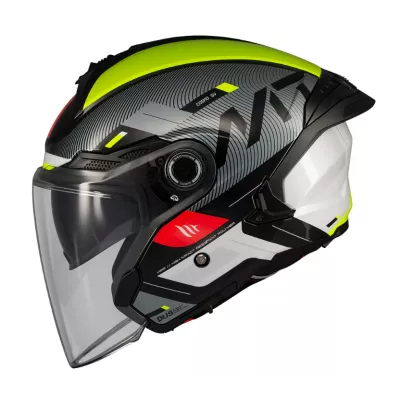 Κράνος μηχανής MT COSMO SV SILENCE B3 YELLOW GLOSS