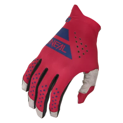 Γάντια μηχανής motocross O'NEAL PIN IT SLIP ON RED/BLUE
