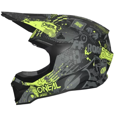 Παιδικό κράνος motocross O'NEAL 1SERIES VIBRANT BLACK/NEON YELLOW