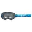 Μάσκα μηχανής motocross O'NEAL B-10 STRIPED BLUE/BLUE - CLEAR  thumb