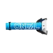 Μάσκα μηχανής motocross O'NEAL B-10 STRIPED BLUE/BLUE - CLEAR  thumb